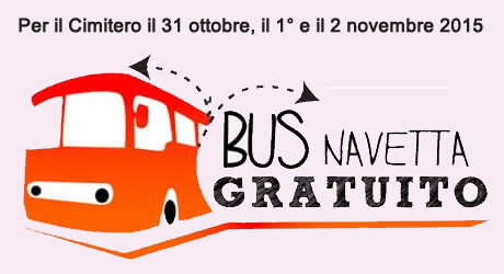 Grumo Nevano AVVISO, Servizio bus gratuito per il Cimitero il 31 ottobre, il 1° e il 2 novembre 2015